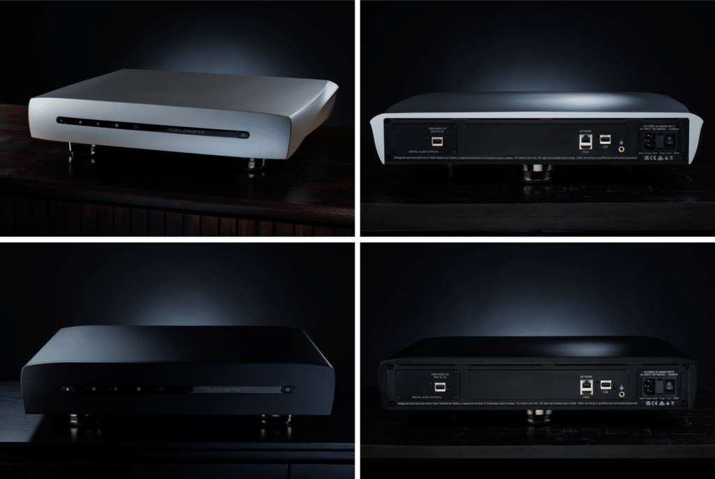 Oladra High-End Musik-Server - Presence und Sentia Collage